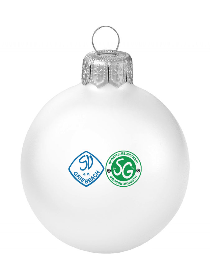Weihnachtskugel Logo 8cm