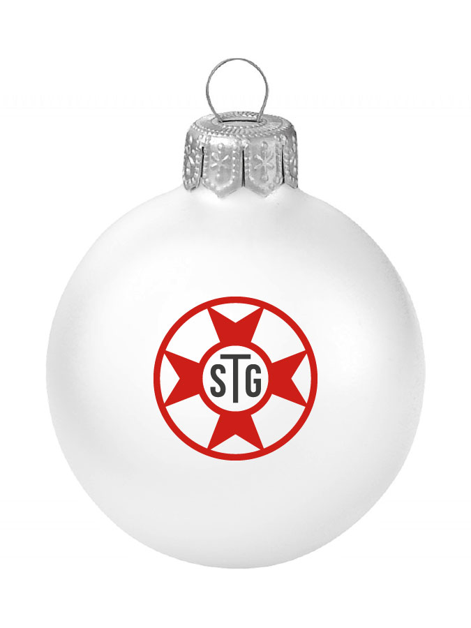 Weihnachtskugel Logo 8cm