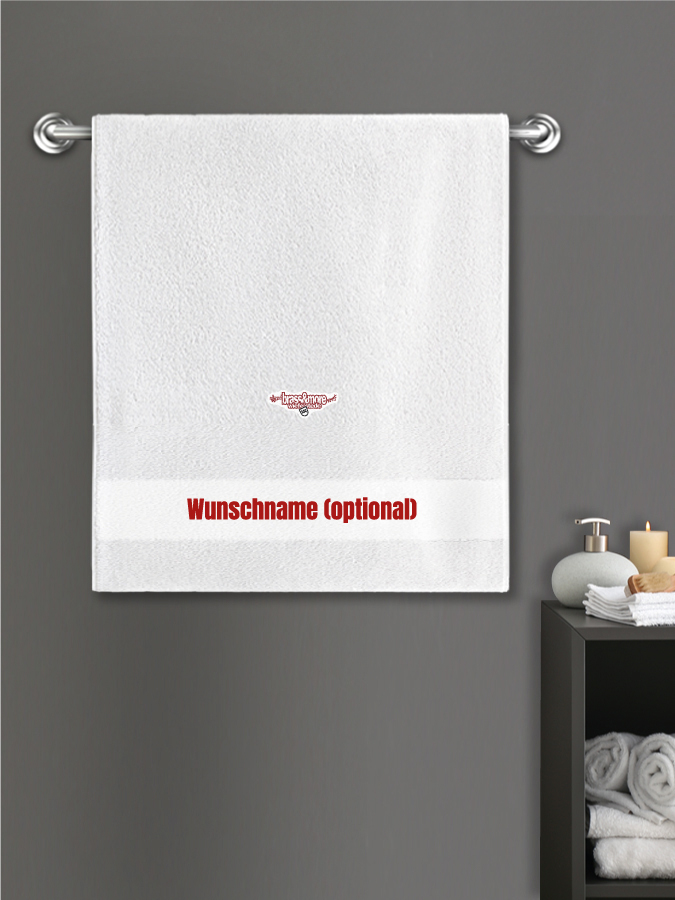 Badehandtuch Team Sticklogo