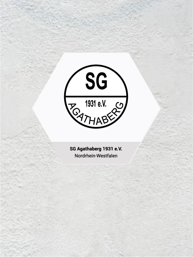 Wandkachel Hexagon mit Logo