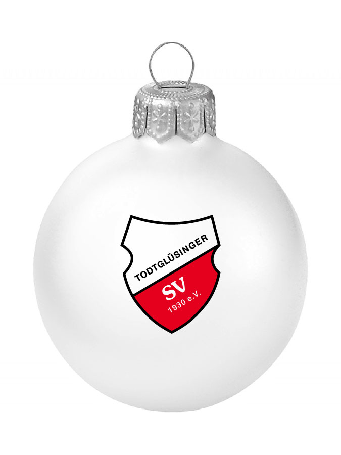Weihnachtskugel Logo 8cm