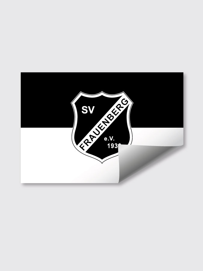 Aufkleber DIN A7 Logo