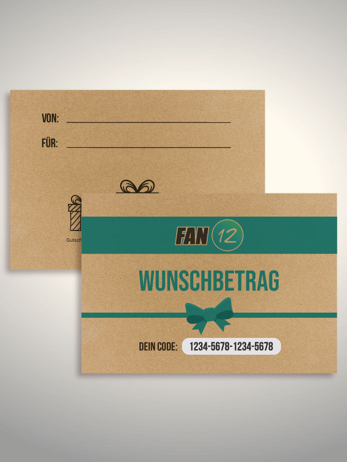 Geschenkgutschein per Versand (Kraftpapier)