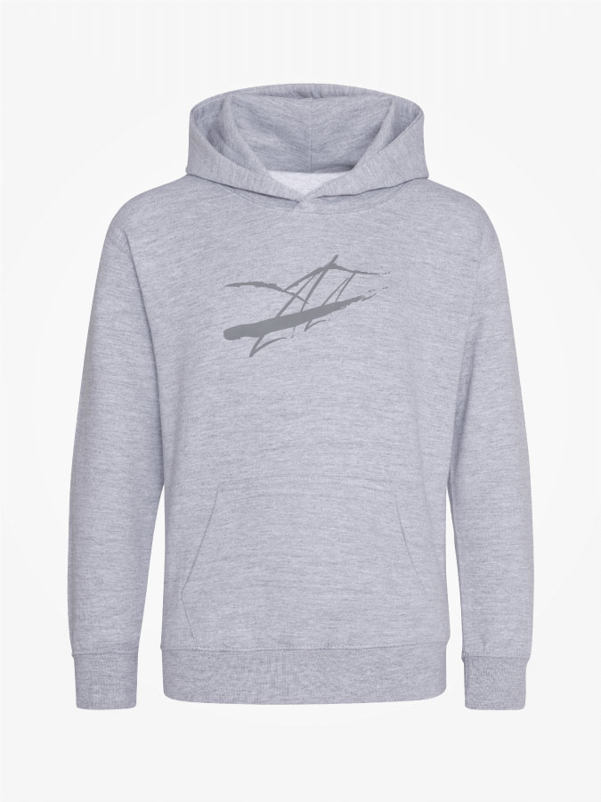 Hoodie All Grey Kids Unisex