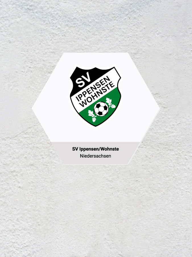 Wandkachel Hexagon mit Logo