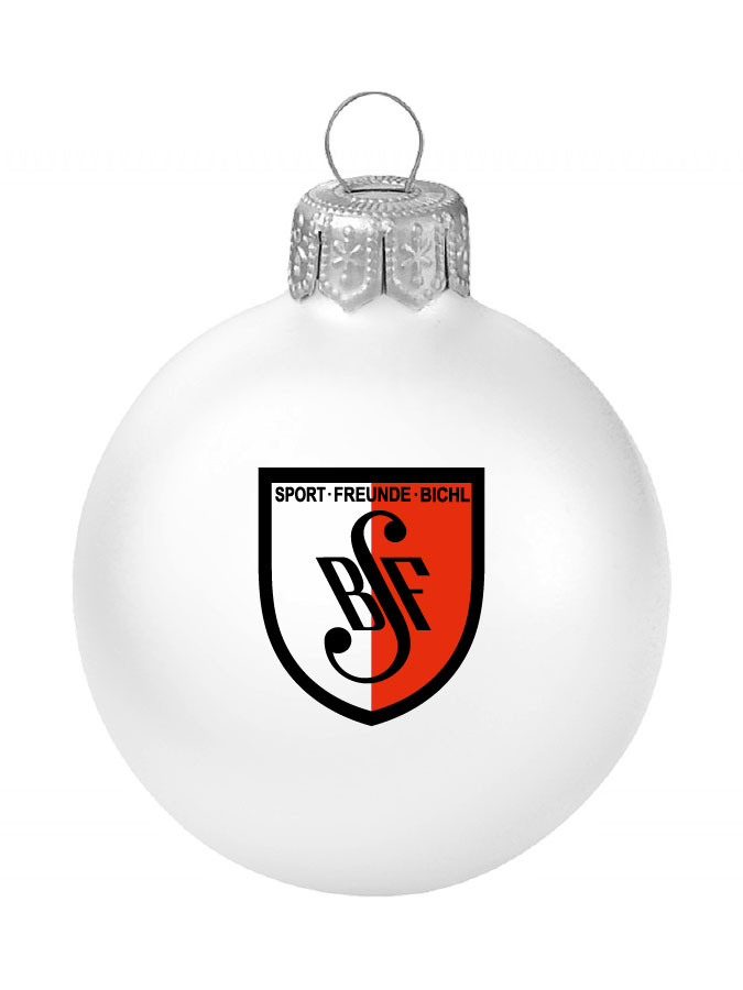 Weihnachtskugel Logo 8cm