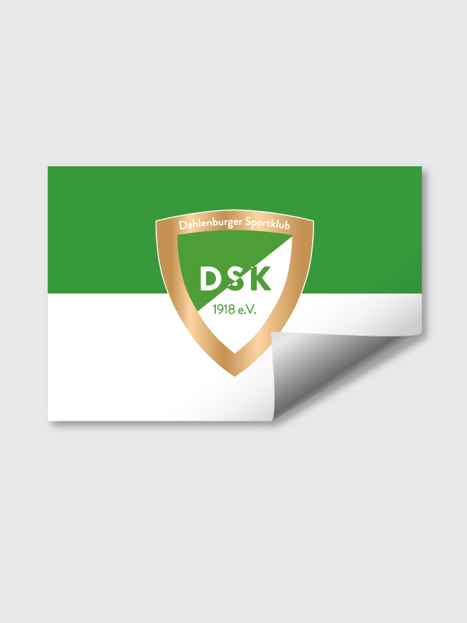 Aufkleber DIN A7 Logo