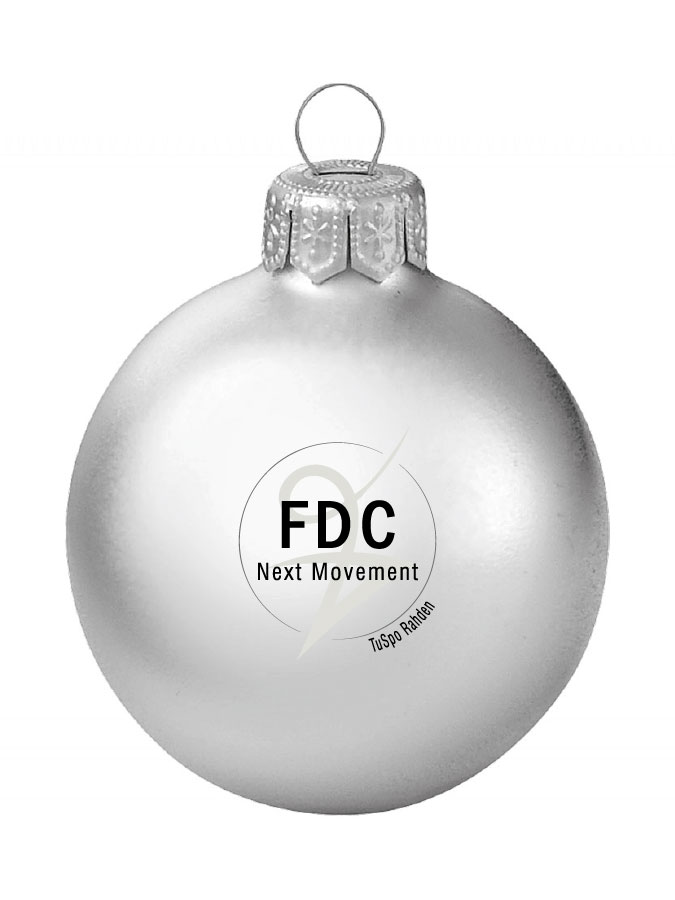 Weihnachtskugel Logo 8cm