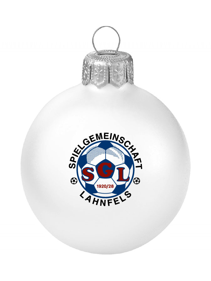 Weihnachtskugel Logo 8cm
