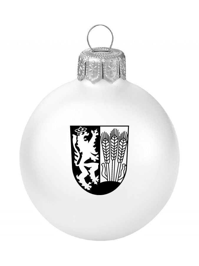 Weihnachtskugel Logo 8cm