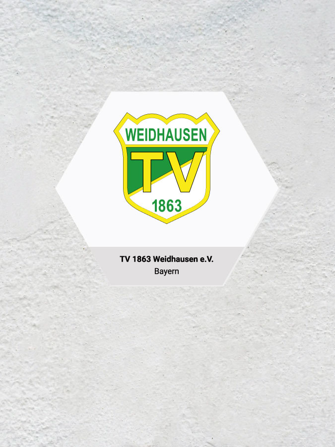 Wandkachel Hexagon mit Logo