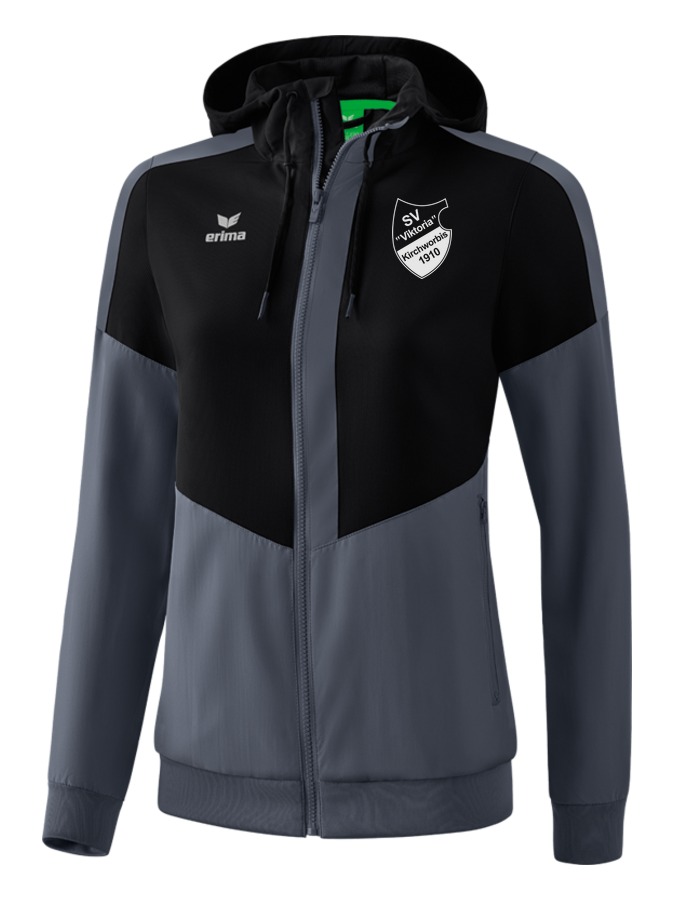 Erima Squad Tracktop Jacke mit Kapuze Damen