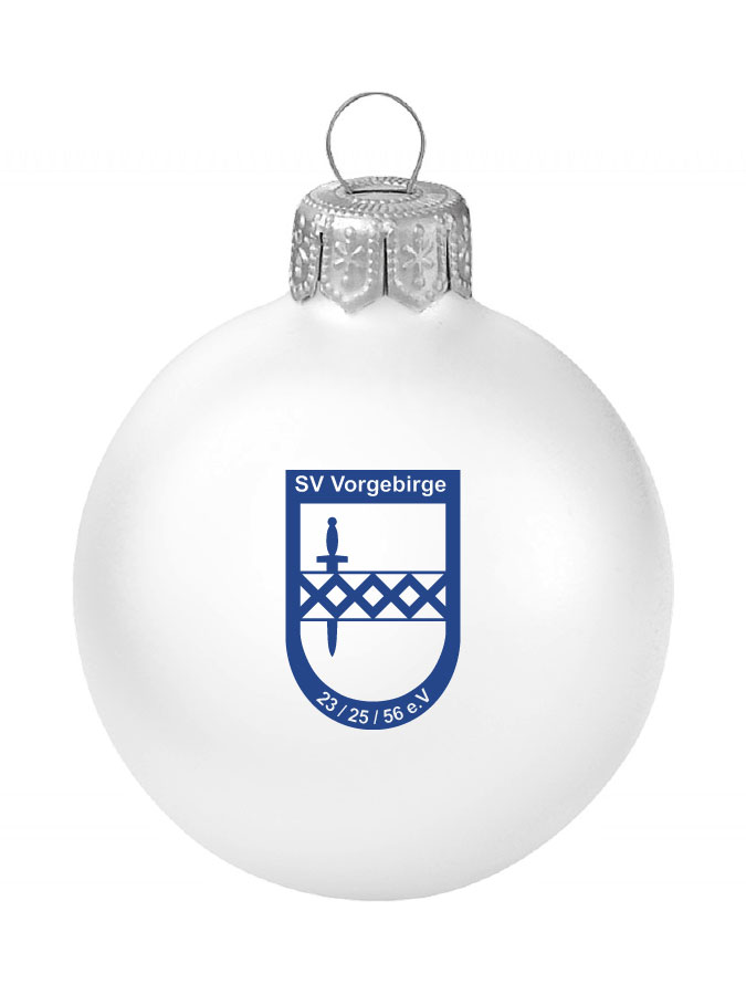 Weihnachtskugel Logo 8cm