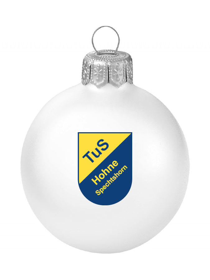 Weihnachtskugel Logo 8cm