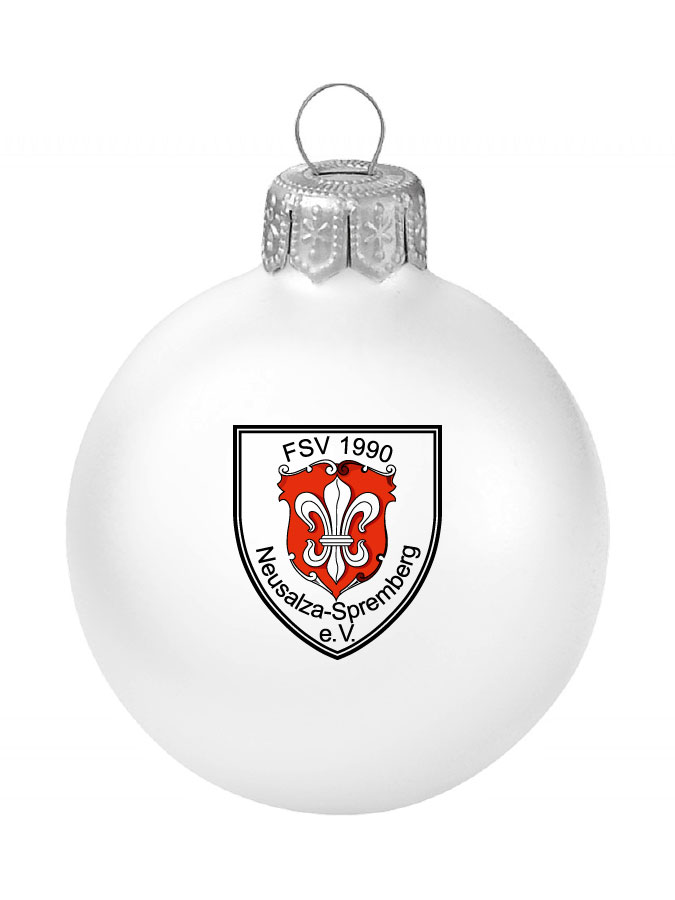 Weihnachtskugel Logo 8cm