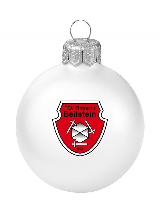 Weihnachtskugel Logo 8cm