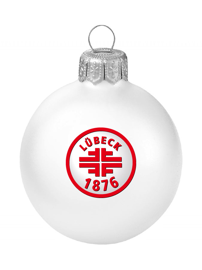 Weihnachtskugel Logo 8cm