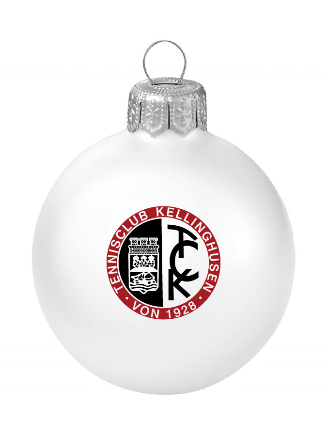 Weihnachtskugel Logo 8cm