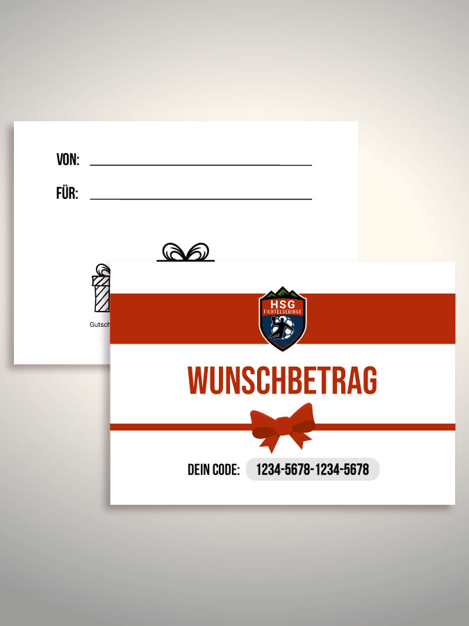Geschenkgutschein per Versand (Weiß)