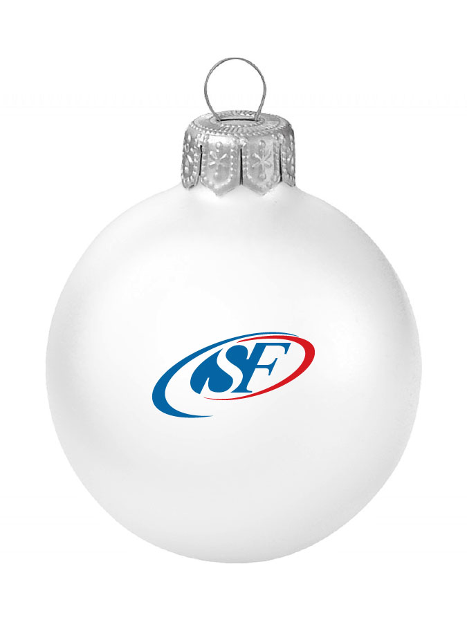 Weihnachtskugel Logo 8cm