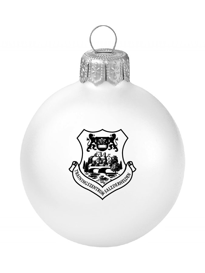 Weihnachtskugel Logo 8cm