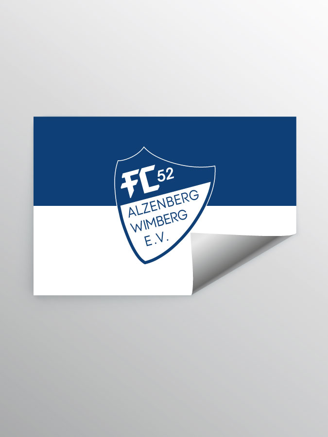 Aufkleber DIN A7 Logo