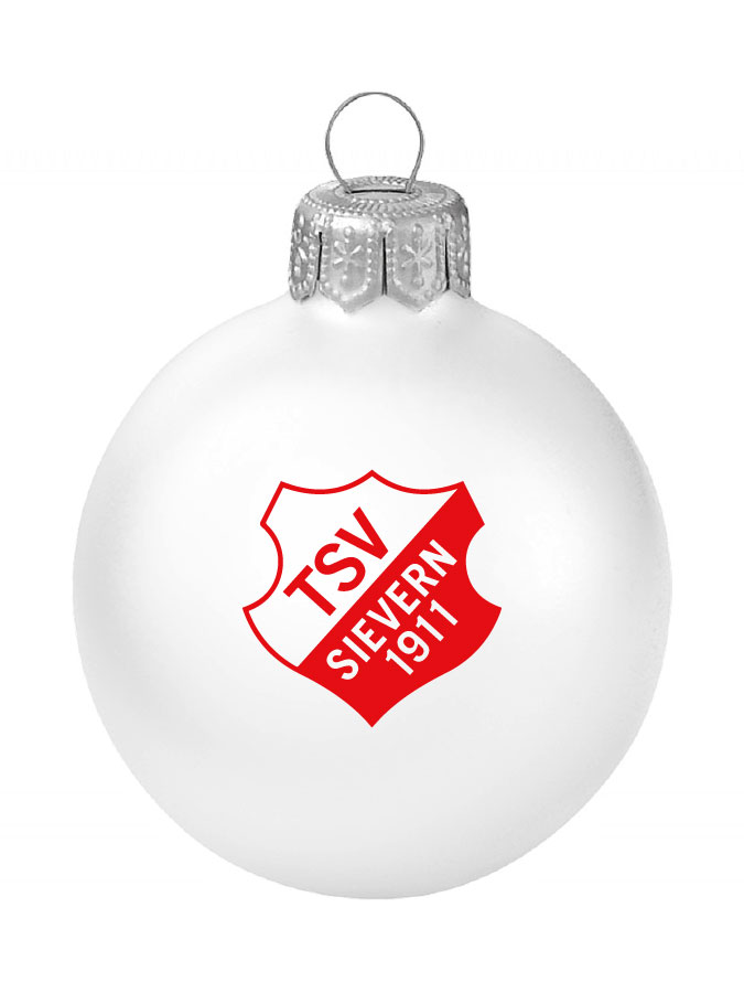 Weihnachtskugel Logo 8cm