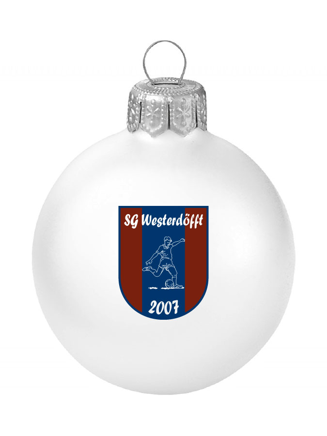 Weihnachtskugel Logo 8cm