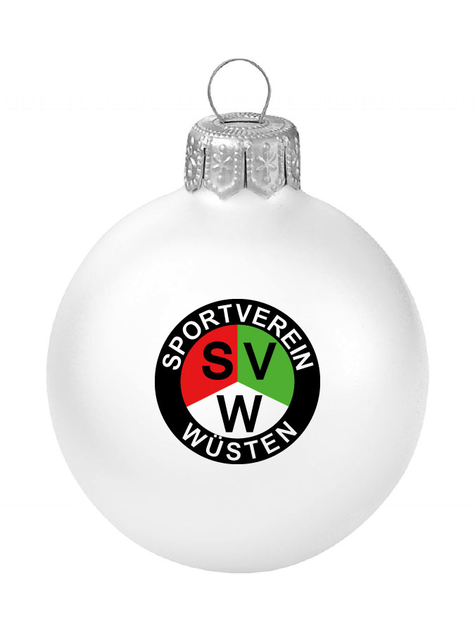 Weihnachtskugel Logo 8cm
