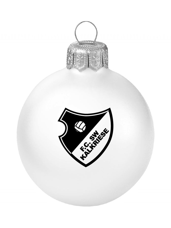 Weihnachtskugel Logo 8cm