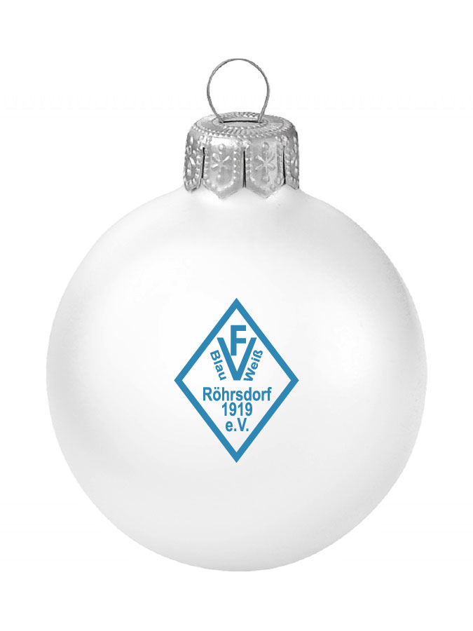 Weihnachtskugel Logo 8cm