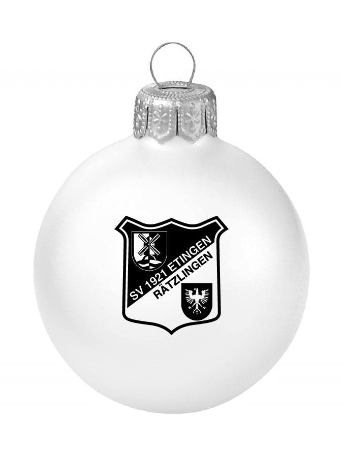 Weihnachtskugel Logo 8cm