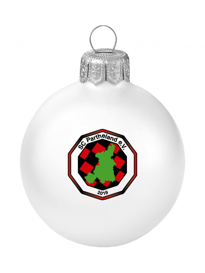 Weihnachtskugel Logo 8cm