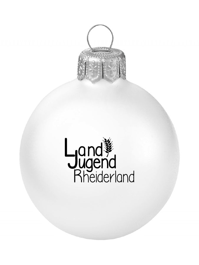 Weihnachtskugel Logo 8cm