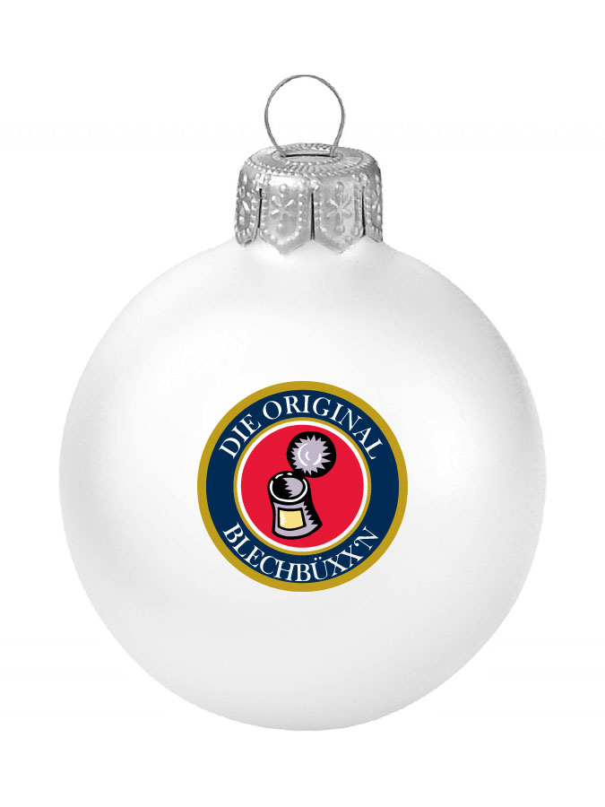 Weihnachtskugel Logo 8cm