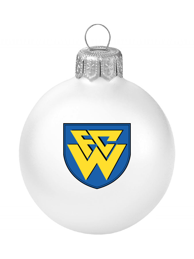 Weihnachtskugel Logo 8cm