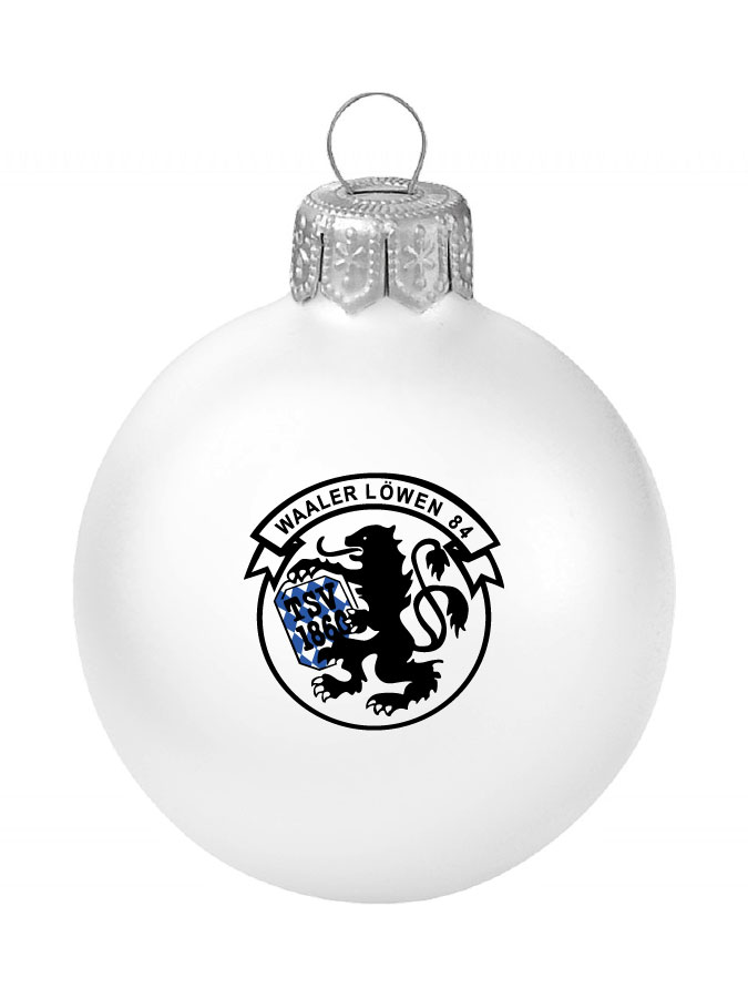 Weihnachtskugel Logo 8cm