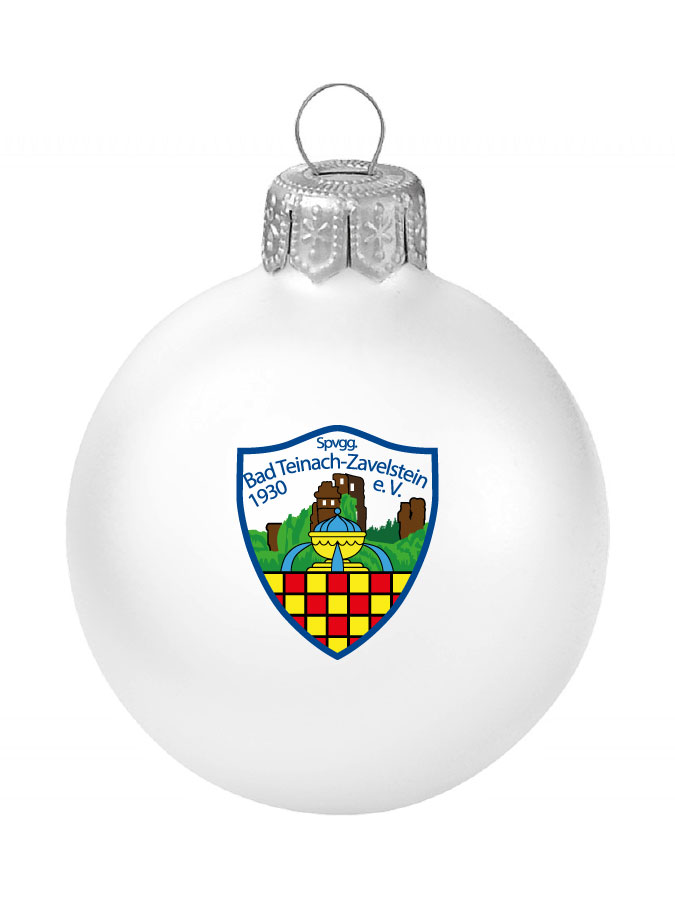 Weihnachtskugel Logo 8cm