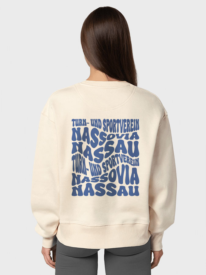 Oversized Sweater Wavy Damen