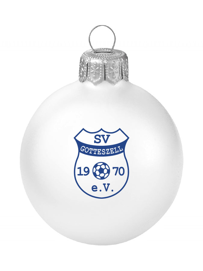 Weihnachtskugel Logo 8cm