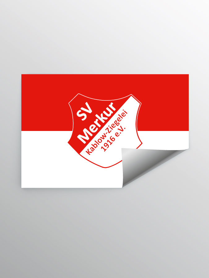 Aufkleber DIN A7 Logo