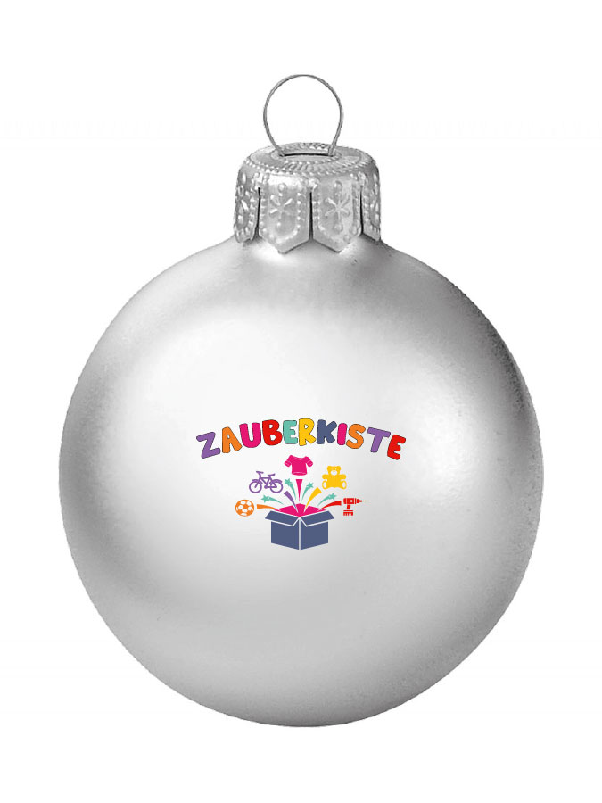Weihnachtskugel Logo 8cm
