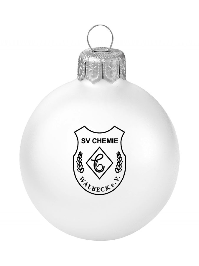 Weihnachtskugel Logo 8cm