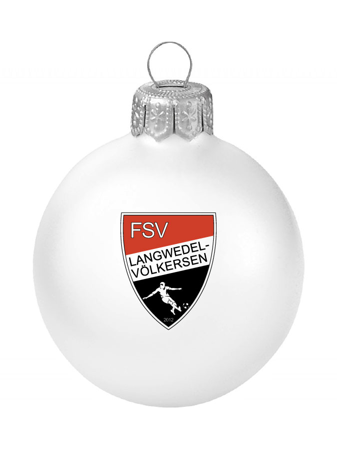 Weihnachtskugel Logo 8cm