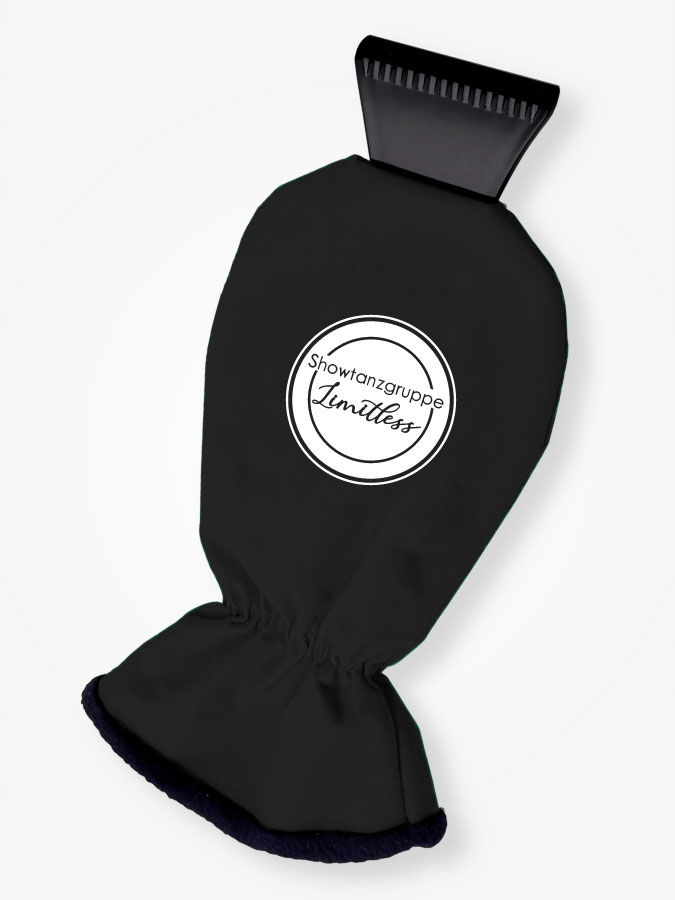 Eiskratzer mit Handschuh