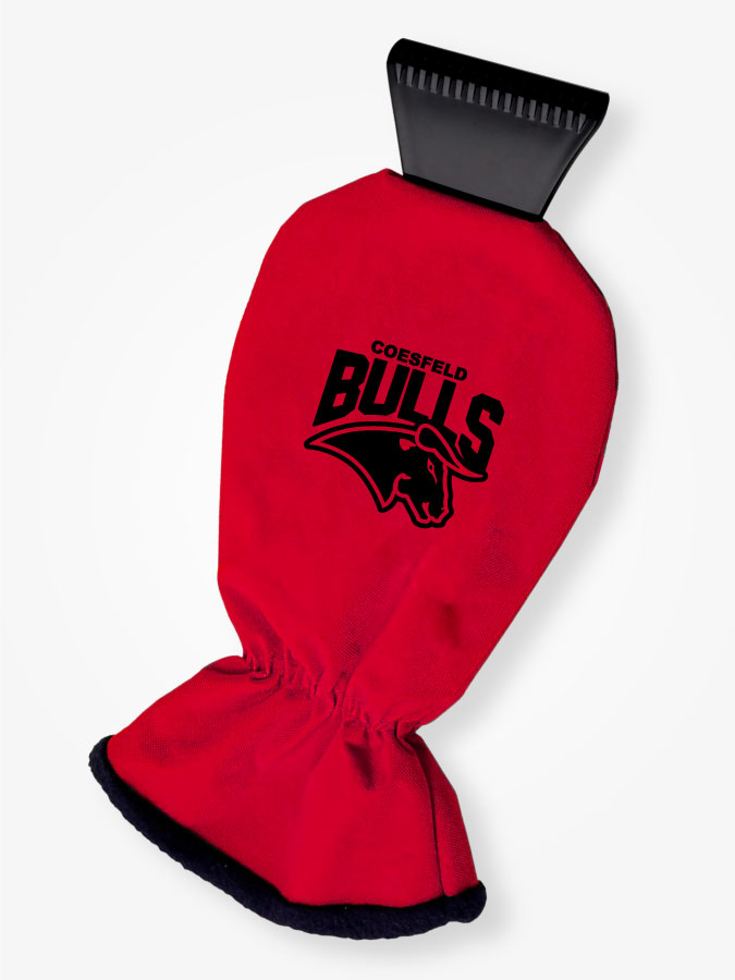 Eiskratzer mit Handschuh