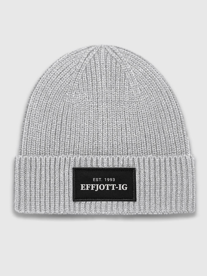 Rippstrick Beanie Natural