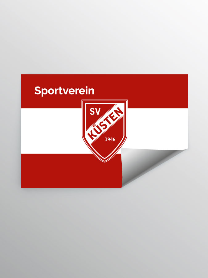Aufkleber DIN A7 Stripe