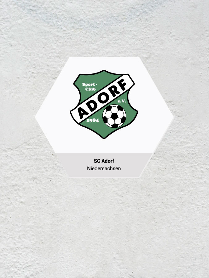 Wandkachel Hexagon mit Logo