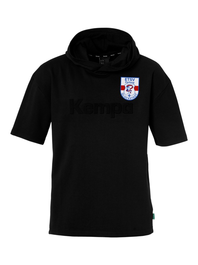Kempa Kapuzen-T-Shirt Black & White